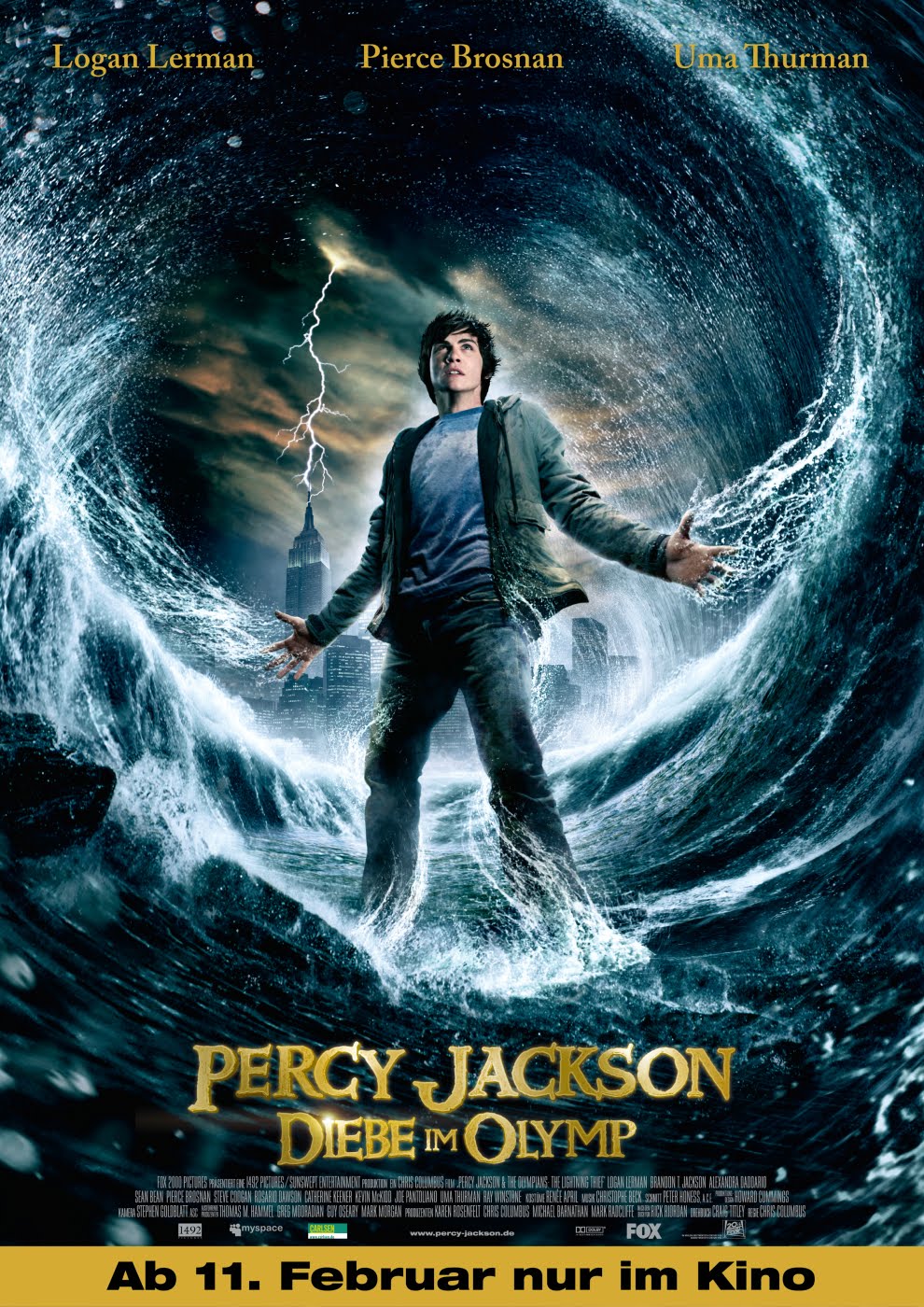 Percy Jackson.Poster Filmplakat des Films "Percy Jackson - Diebe im Olymp"