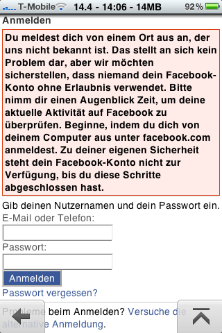 Opera Mini - Facebook-Fail Opera Mini - Facebook-Fail