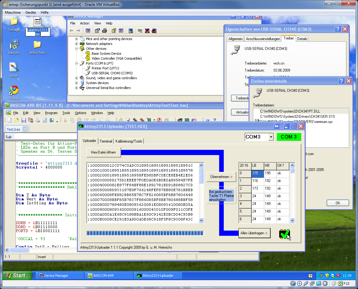 ATtiny in VM fertig ATtiny in VM fertig