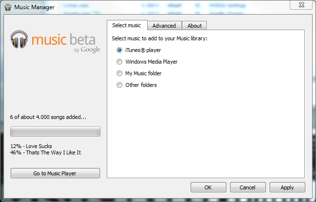 Google Music - Music Manager Upload Google Music - Music Manager Upload
